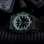 Ocean Crawler Bolt DLC - Blue — 42mm Automatic Dive Watch