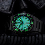 Ocean Crawler Bolt DLC - Full Lume — 42mm Automatic Dive Watch