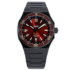 Ocean Crawler Bolt DLC - Red — 42mm Automatic Dive Watch