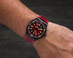 Ocean Crawler Bolt DLC - Red — 42mm Automatic Dive Watch