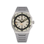 Ocean Crawler Bolt - LumeWave Edition - White — 42mm Automatic Dive Watch