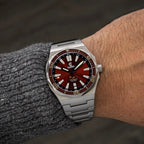 Ocean Crawler Bolt - Red — 42mm Automatic Dive Watch
