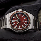 Ocean Crawler Bolt - Red — 42mm Automatic Dive Watch