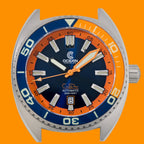 Ocean Crawler Core Diver - Blue/Orange — 44mm Automatic Dive Watch