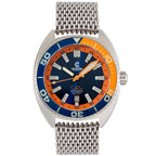 Ocean Crawler Core Diver - Blue/Orange — 44mm Automatic Dive Watch