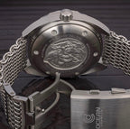 Ocean Crawler Core Diver - Blue/Orange — 44mm Automatic Dive Watch