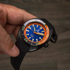 Ocean Crawler Core Diver - Blue/Orange DLC — 44mm Automatic Dive Watch