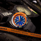 Ocean Crawler Core Diver - Blue/Orange DLC — 44mm Automatic Dive Watch