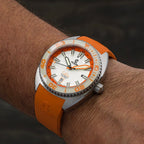 Ocean Crawler Core Diver - Spring Time - Full Lume Orange — 44mm Automatic Dive Watch