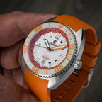 Ocean Crawler Core Diver - Spring Time - Full Lume Orange — 44mm Automatic Dive Watch