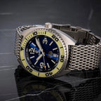 Ocean Crawler Core Diver V4 - Arctic Blue — 44mm Automatic Dive Watch