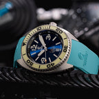 Ocean Crawler Core Diver V4 - Arctic Blue — 44mm Automatic Dive Watch