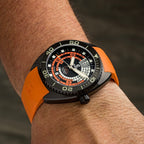 Ocean Crawler Decompression Timer Core Diver - Black DLC — 44mm Automatic Dive Watch