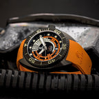 Ocean Crawler Decompression Timer Core Diver - Black DLC — 44mm Automatic Dive Watch