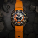Ocean Crawler Decompression Timer Core Diver - Black DLC — 44mm Automatic Dive Watch