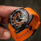 Ocean Crawler Decompression Timer Core Diver - Black DLC — 44mm Automatic Dive Watch