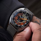 Ocean Crawler Decompression Timer Core Diver - Black — 44mm Automatic Dive Watch