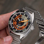 Ocean Crawler Decompression Timer Core Diver - Black — 44mm Automatic Dive Watch
