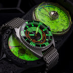 Ocean Crawler Decompression Timer Core Diver - Black — 44mm Automatic Dive Watch