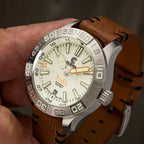 Ocean Crawler Dream Diver 2025 - Coastal Frost White — 41mm Automatic Dive Watch
