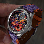 Ocean Crawler Leviathan - Ceramic-Enamel Dial (Limited Edition) — 44mm Automatic Dive Watch