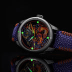 Ocean Crawler Leviathan - Ceramic-Enamel Dial (Limited Edition) — 44mm Automatic Dive Watch