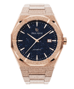 Paul Rich Frosted Star Dust II Rose Gold — 43mm Automatic or Quartz Dress Watch