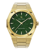 Paul Rich Star Dust II Gold Green — 43mm Automatic or Quartz Dress Watch