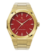 Paul Rich Star Dust II Gold Red — 43mm Automatic or Quartz Dress Watch